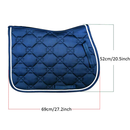 All Purpose Saddle Pad Equestrian Bareback Riding Pad Horse Riding Pad for Horse Riding Show Jumping Performance Equipment