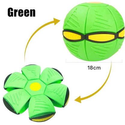 Pet Dog Toys Flying Saucer Ball Magic Deformation UFO TOYS Outdoor Sports Dog Training Equipment Dog'S Play Flying DISC