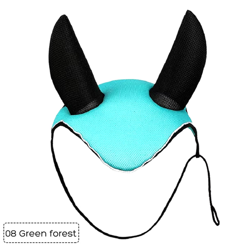 Horse Riding Breathable Meshed Horse Ear Cover Equestrian Horse Equipment Fly Mask Bonnet Net Ear Maks Protector